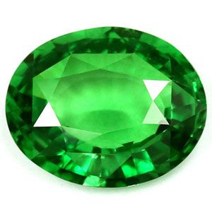 Granat 3,18 ct, zielony, szlif owalny
