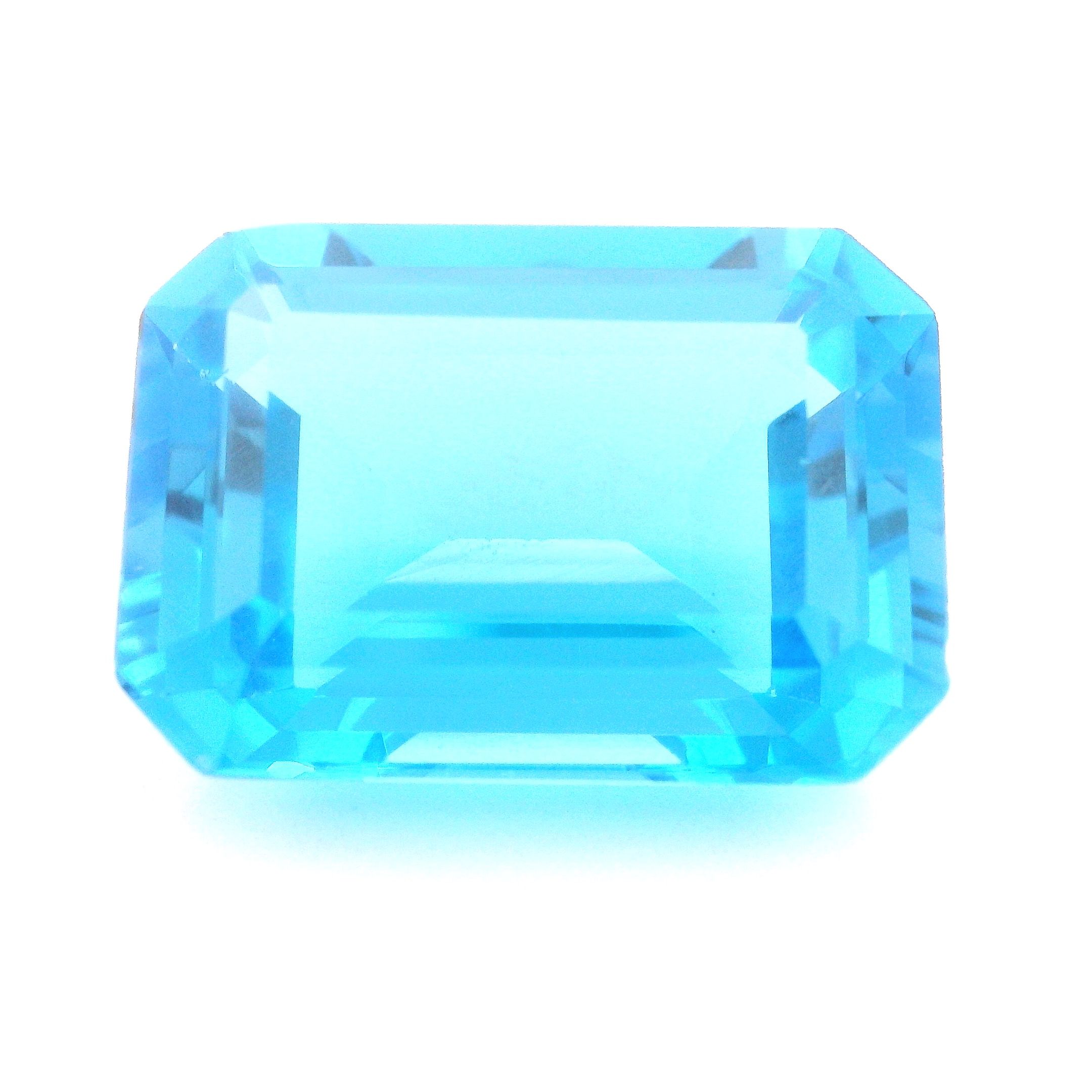 Topaz 18,94 ct, niebieski, szlif ośmiokątny