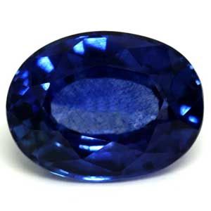 Szafir 1,03 ct, niebieski, szlif owalny