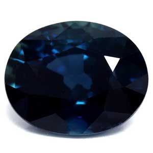 Szafir 1,88 ct, niebieski, szlif owalny