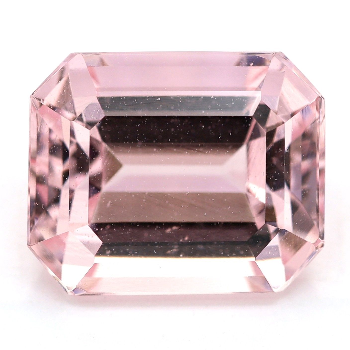 Morganit 6,31 ct, różowy, szlif szmaragdowy