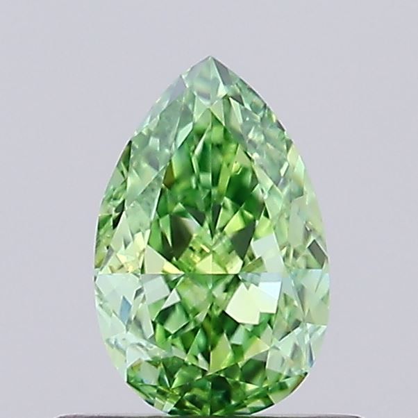 0.61 CT Fancy Vivid Green PEAR