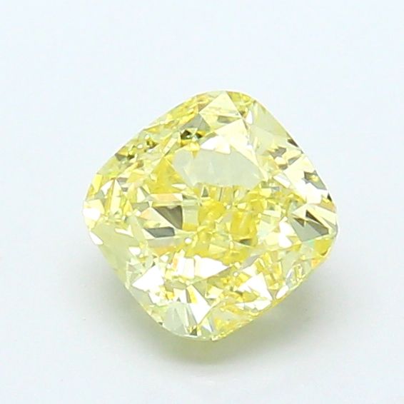 1.01 CT Fancy Light Yellow CUSHION MODIFIED