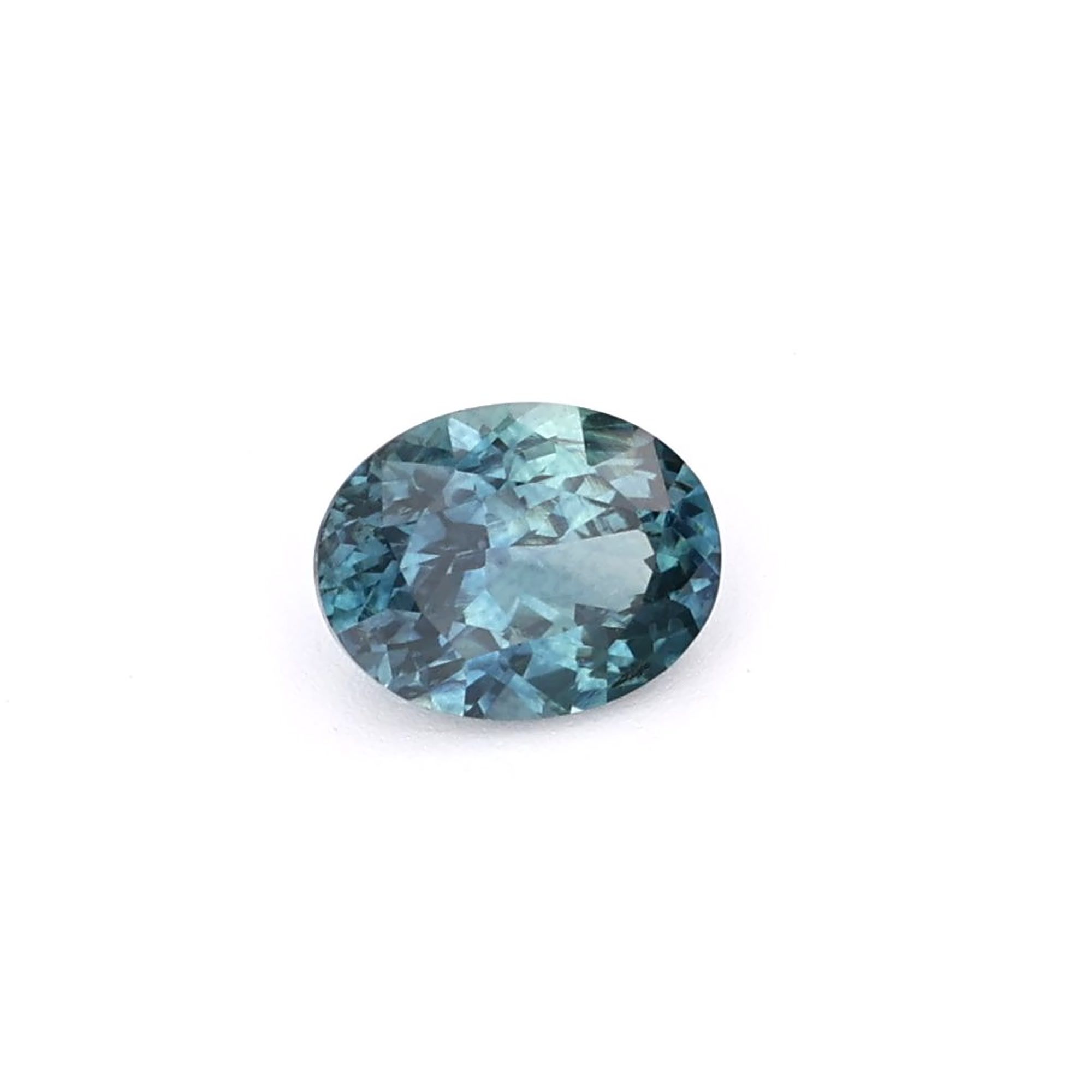 SAPPHIRE FACETED 0.97ct GREEN Blue Green EC UNITEDSTATES HEATED