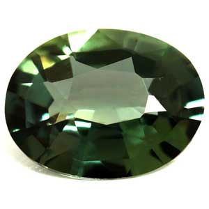 Szafir 1,28 ct, morski, szlif owalny