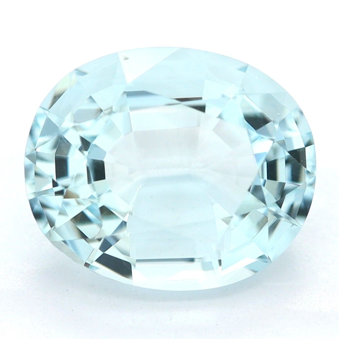 Akwamaryn 2,54 ct, niebieski, szlif owalny