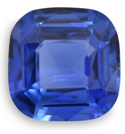 Szafir 3,54 ct, niebieski, szlif cushion