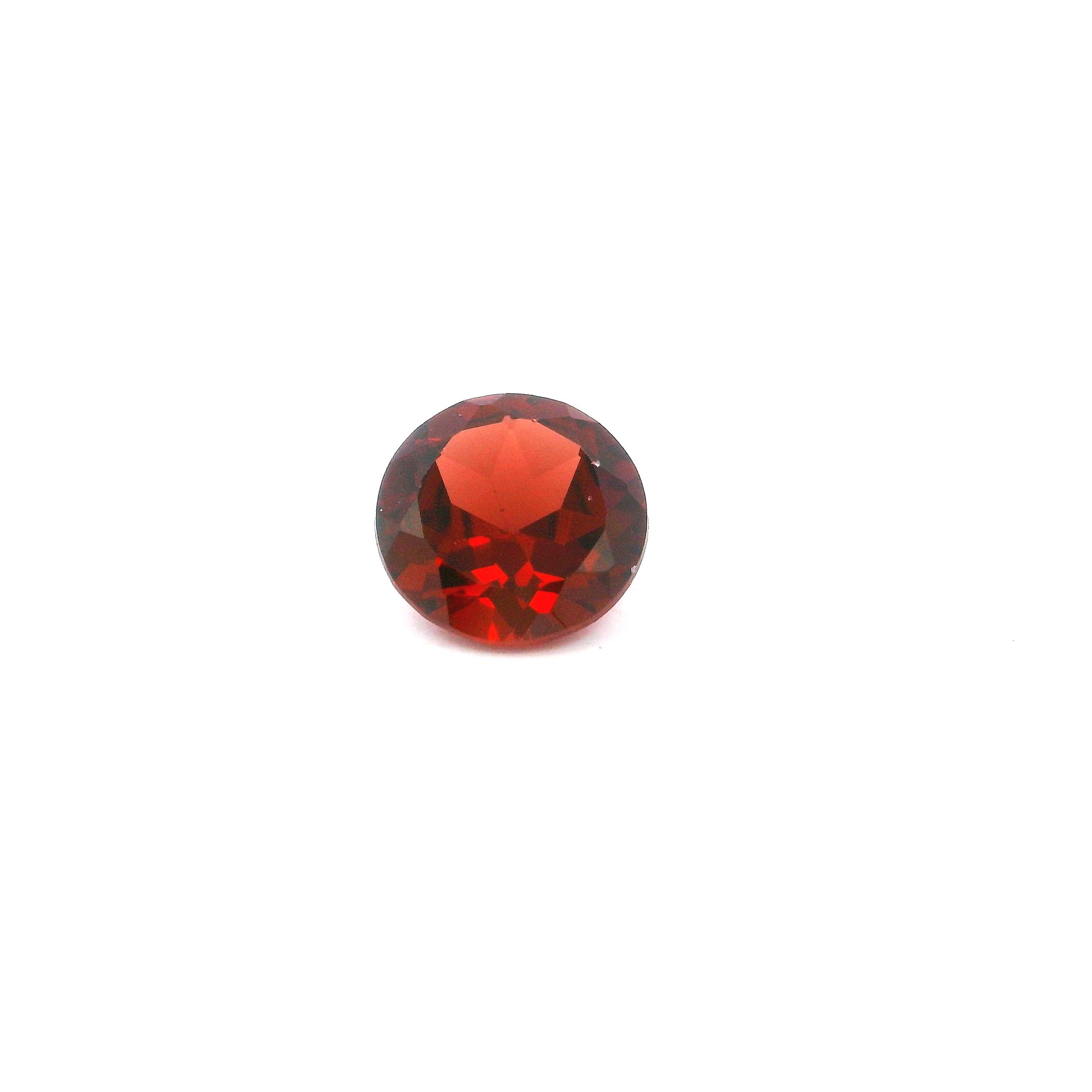 Granat 1,27 ct, czerwony, szlif okrągły