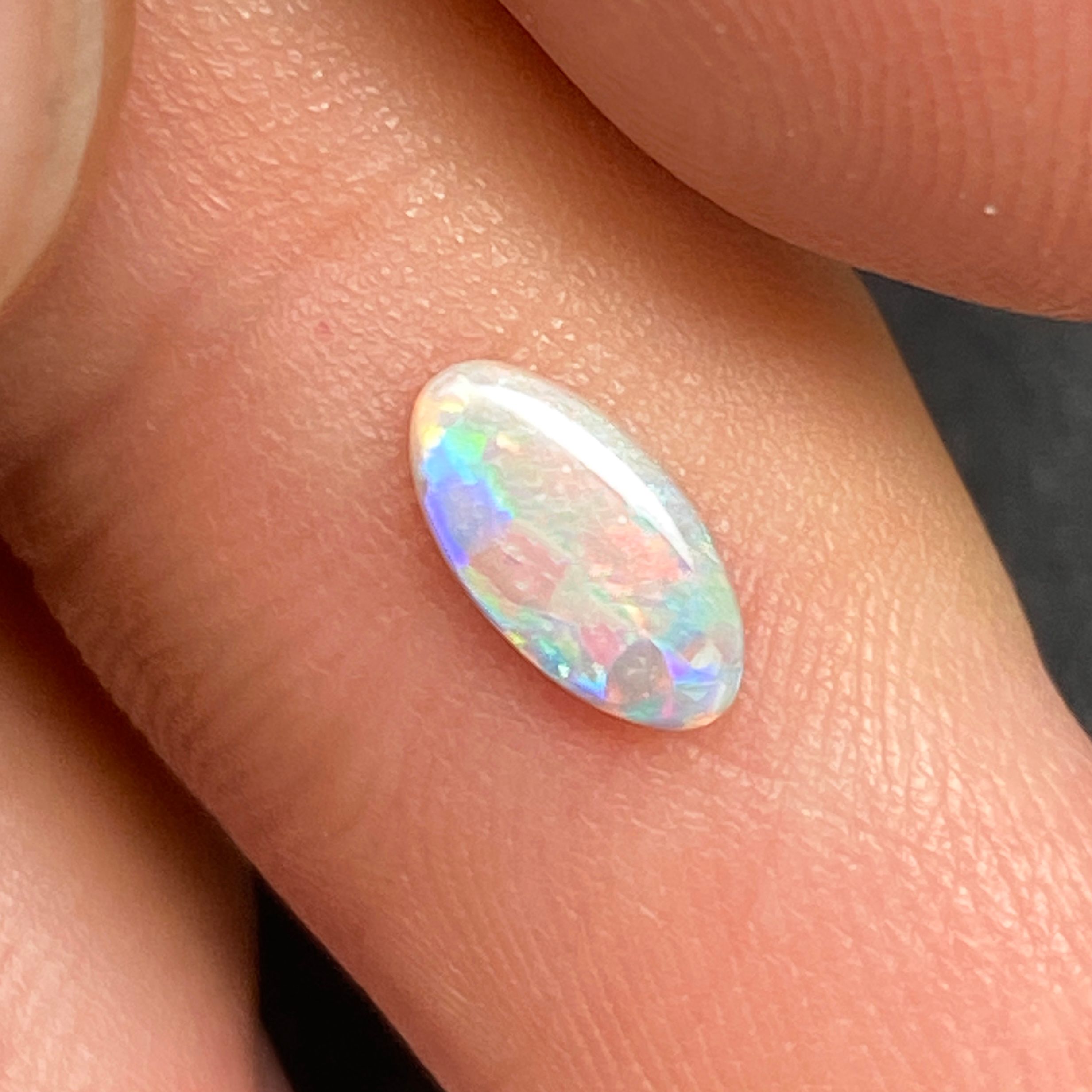 OPAL FACETED 0.38ct WHITE White EC AUSTRALIA NONE
