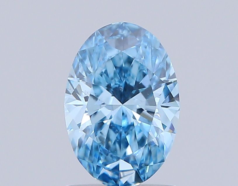 1.01 CT Fancy Vivid Blue OVAL