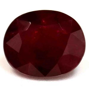 RUBY FACETED 4.16ct RED Pigeon Blood Red MI REST_OF_AFRICA HEATED