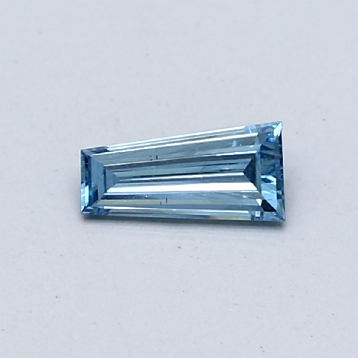 0.21 CT Fancy Intense Blue TAPERED BAGUETTE