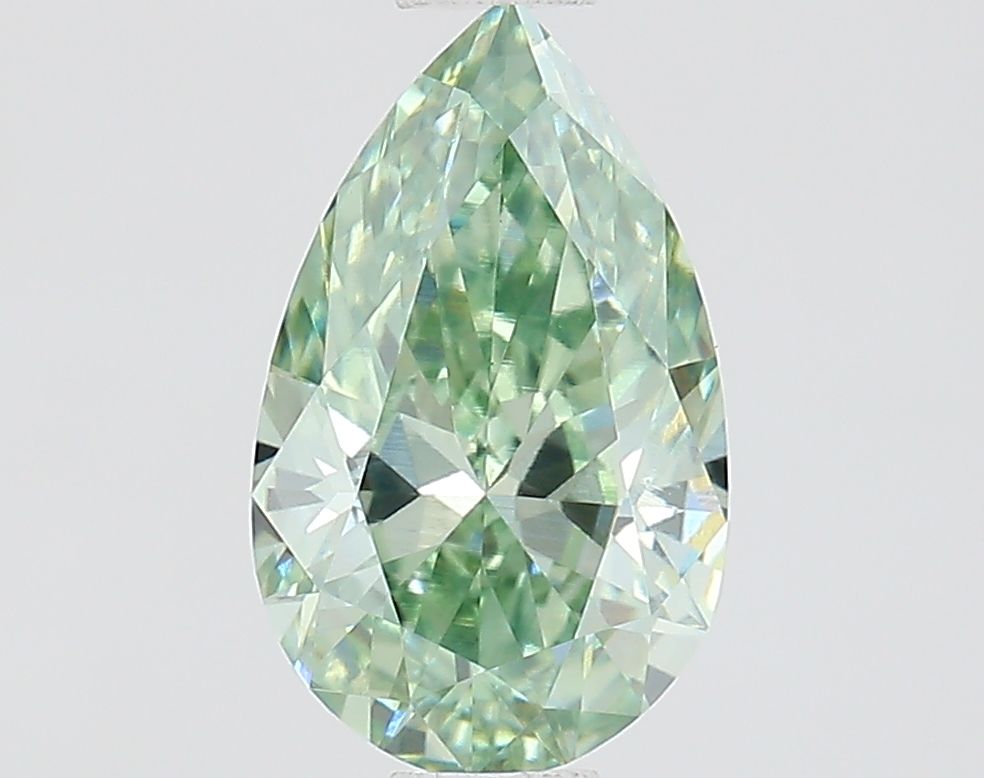 0.78 CT Fancy Vivid Green PEAR