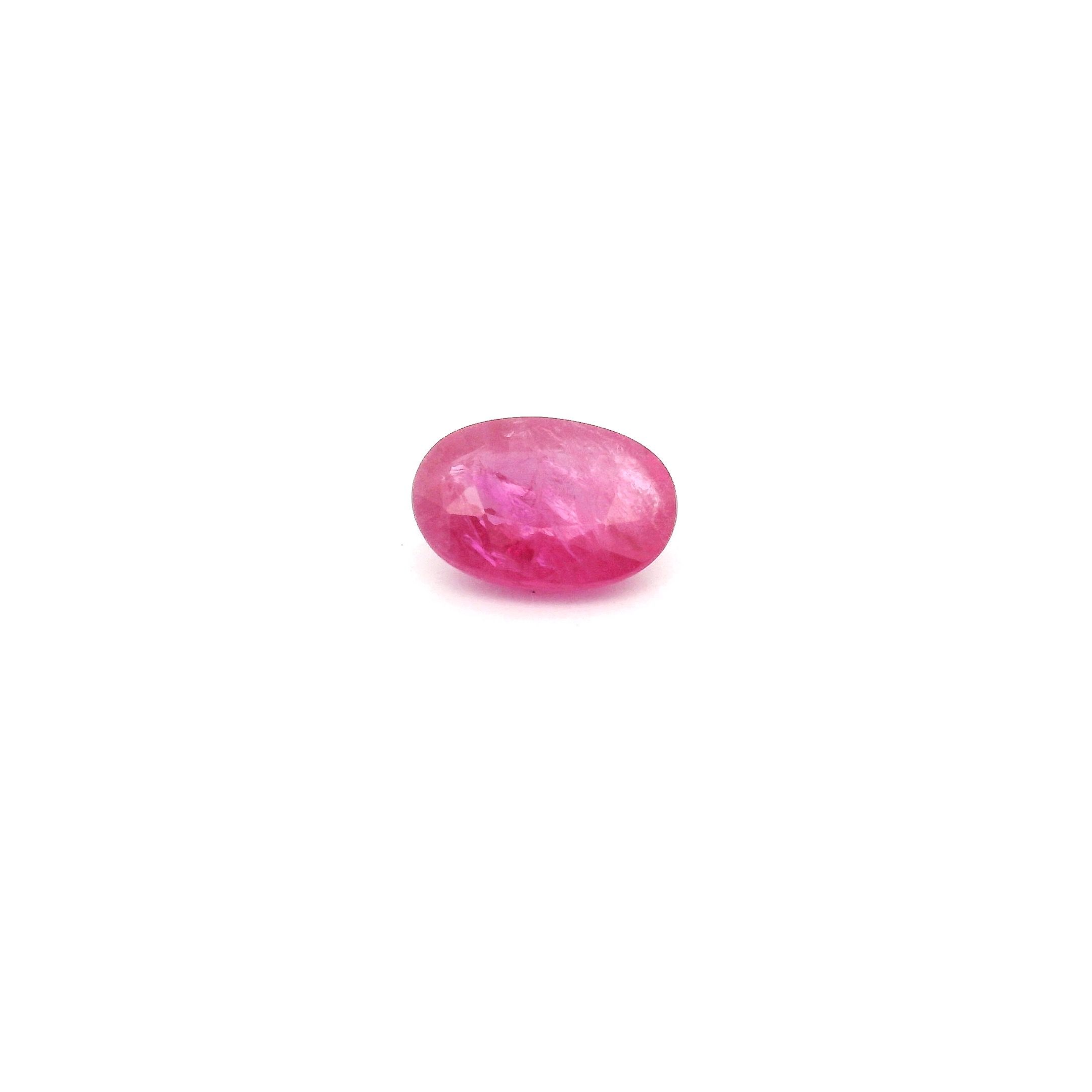 RUBY FACETED 0.63ct RED Medium Intense MI MOZAMBIQUE HEATED