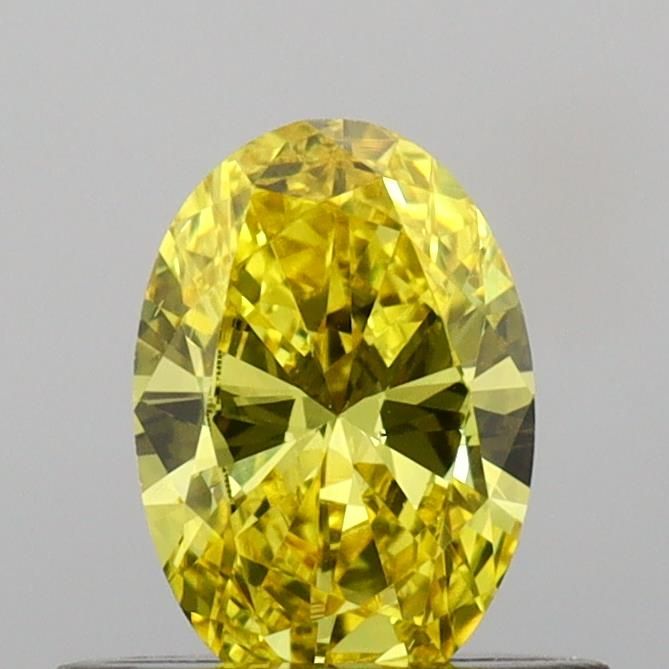 0.44 CT Fancy Vivid Yellow OVAL
