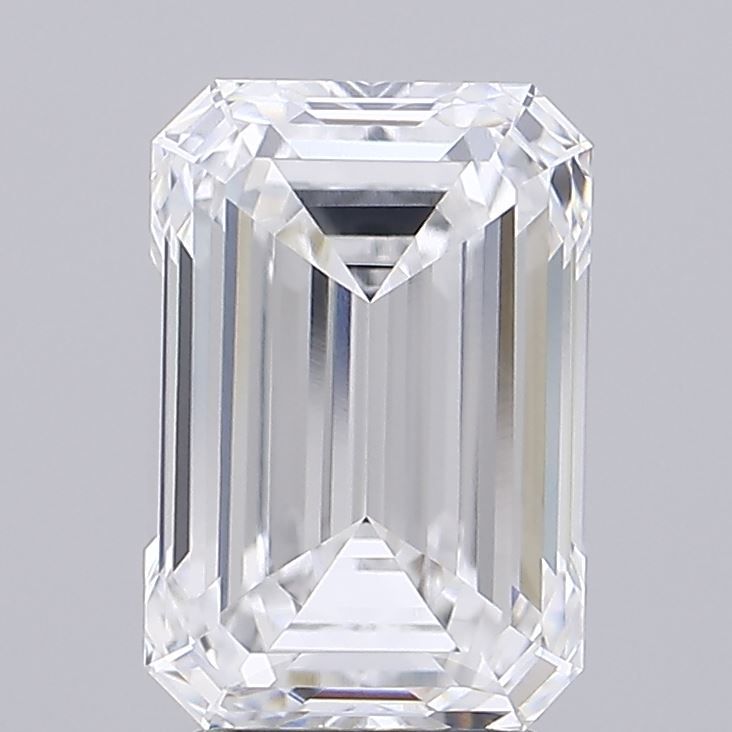 Diamant Émeraude 3.61 ct - Couleur E - Pureté VVS1