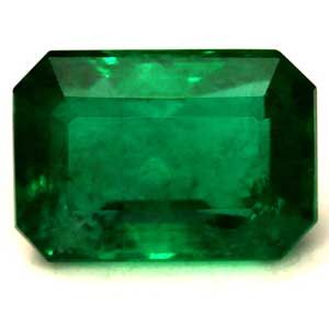 Szmaragd 1,41 ct, zielony, szlif szmaragdowy
