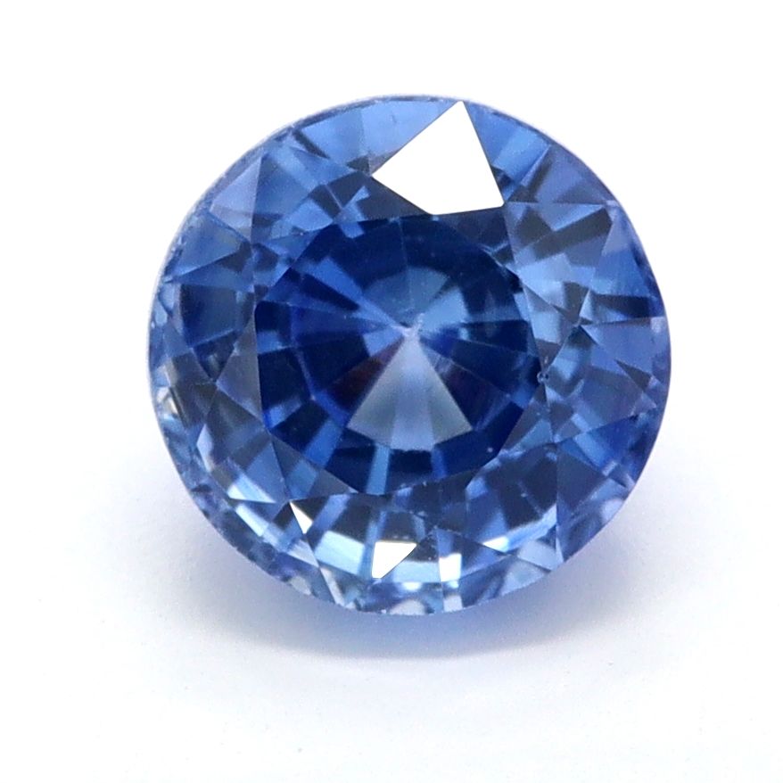 Szafir 1,21 ct, niebieski, szlif okrągły