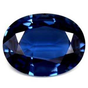 Szafir 1,92 ct, niebieski, szlif owalny