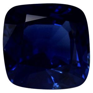 Szafir 6,39 ct, niebieski, szlif cushion