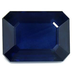 Szafir 1,84 ct, niebieski, szlif szmaragdowy