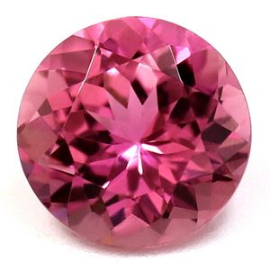 Turmalin 1,96 ct, różowy, szlif okrągły