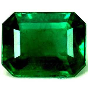 Szmaragd 1,36 ct, zielony, szlif szmaragdowy