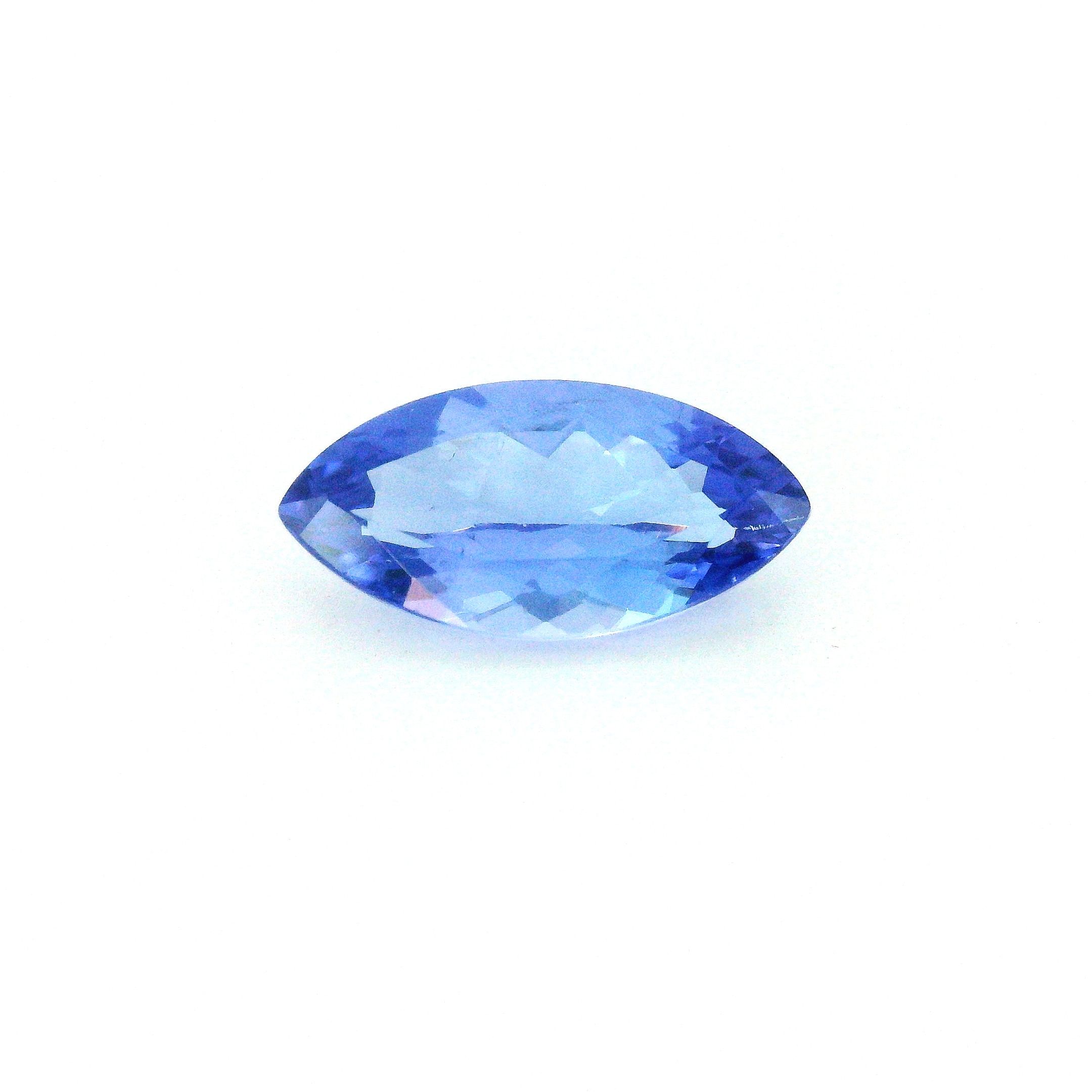 Tanzanit 1,94 ct, niebieski, szlif markiza