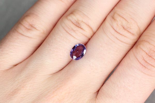 SAPPHIRE FACETED 1.19ct PURPLE Light EC MADAGASCAR NONE
