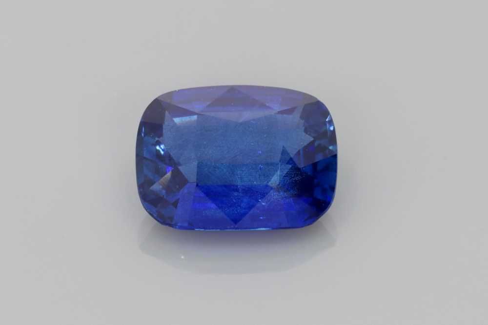 2.20 Carat Vivid Blue Cushion Sapphire