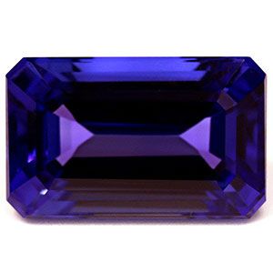 Tanzanit 15,70 ct, niebieski, szlif szmaragdowy