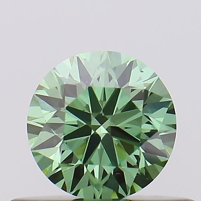 0.4 CT Fancy Vivid Green ROUND