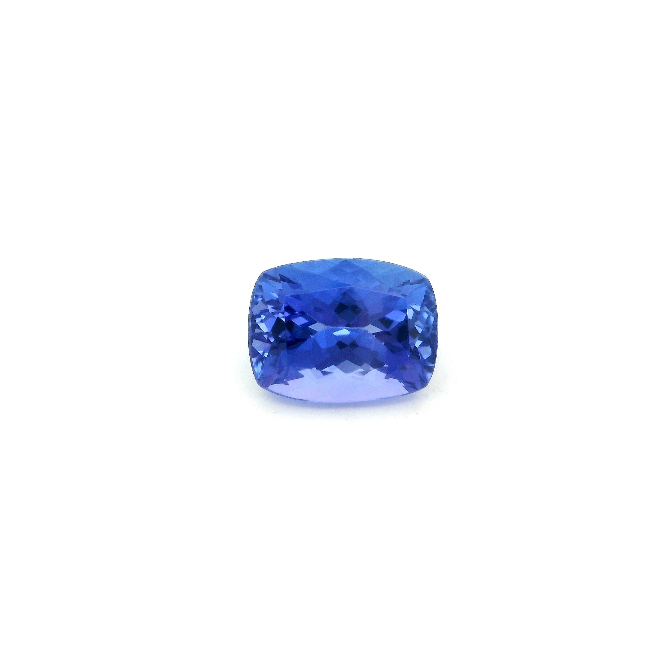 Tanzanit 2,08 ct, niebieski, szlif cushion