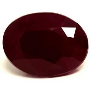 Rubin 2,18 ct, czerwony, szlif owalny