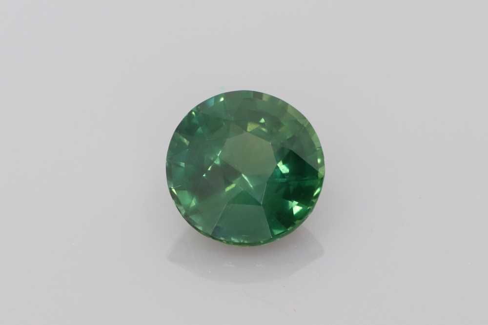 Szafir 2,03 ct, morski, szlif okrągły