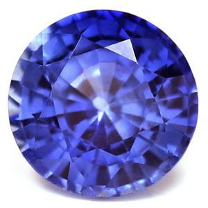 Szafir 1,24 ct, niebieski, szlif okrągły