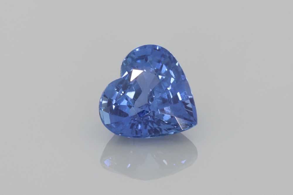 Szafir 1,16 ct, niebieski, szlif serce
