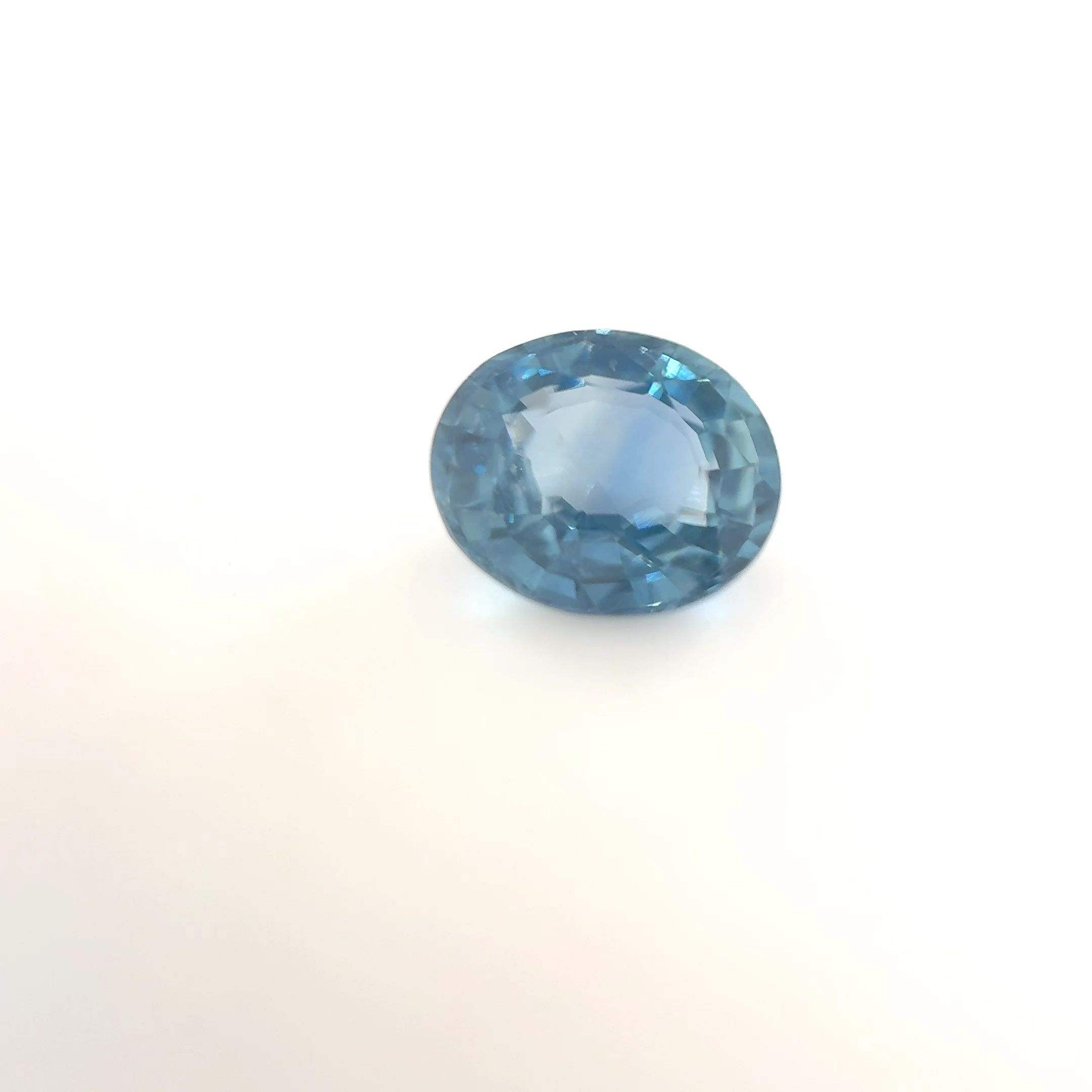 Szafir 1,20 ct, niebieski, szlif owalny