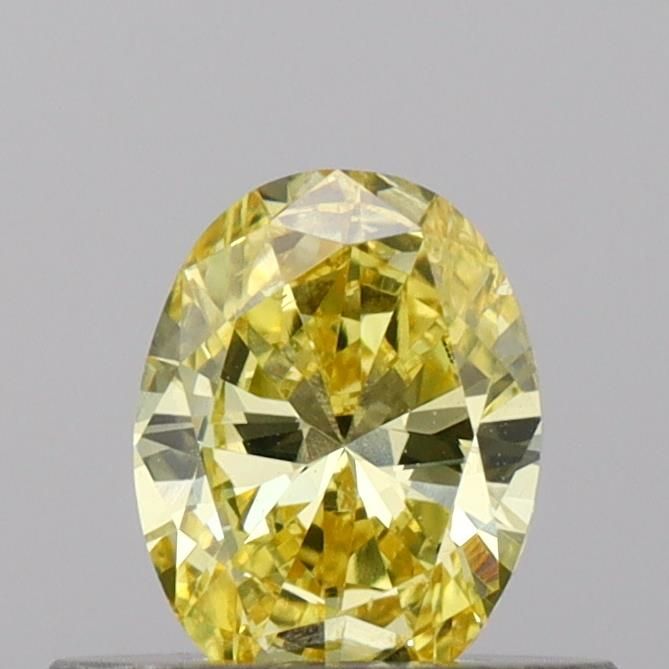 0.41 CT Fancy Intense Yellow OVAL