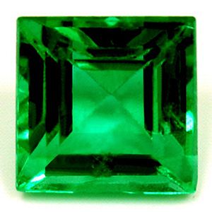 Szmaragd 1,21 ct, zielony, szlif kwadratowy