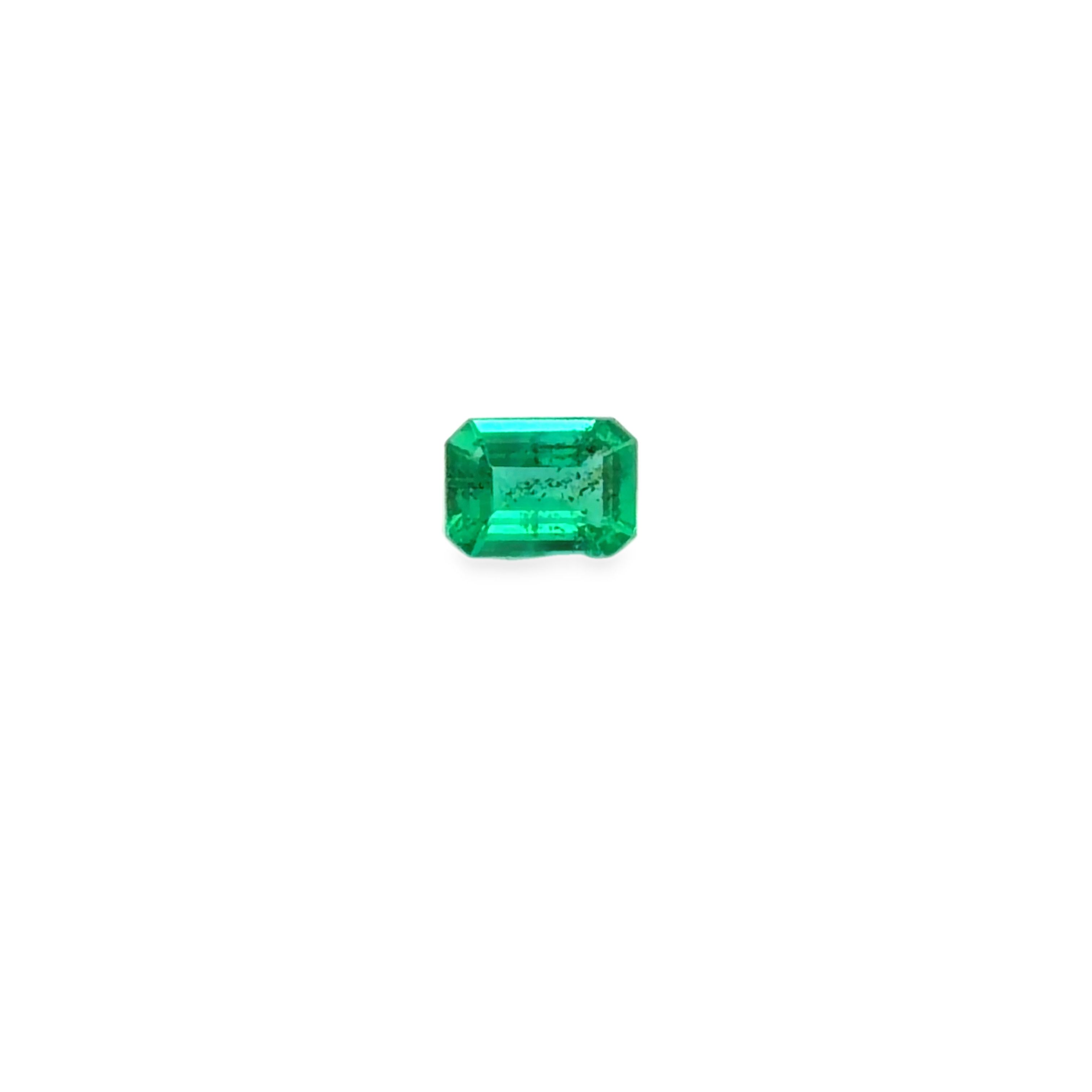 1.23 ct Octagonal emerald