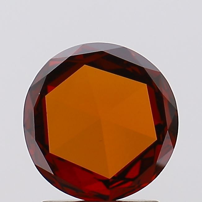 1.02 CT Fancy Vivid Orangey Red ROSE