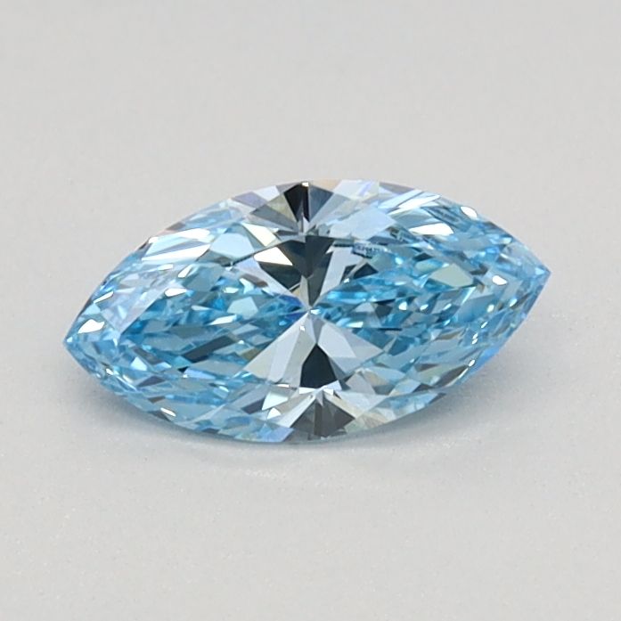 0.32 CT Fancy Vivid Blue MARQUISE