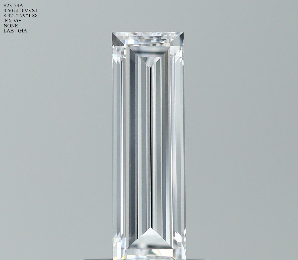 Prírodný diamant bageta,...