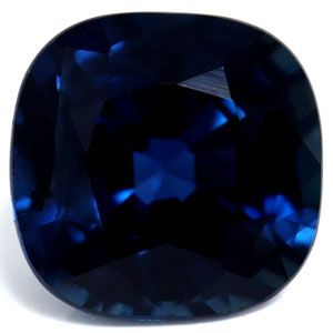 Szafir 1,42 ct, niebieski, szlif cushion