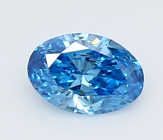 0.25 CT Fancy Intense Blue OVAL