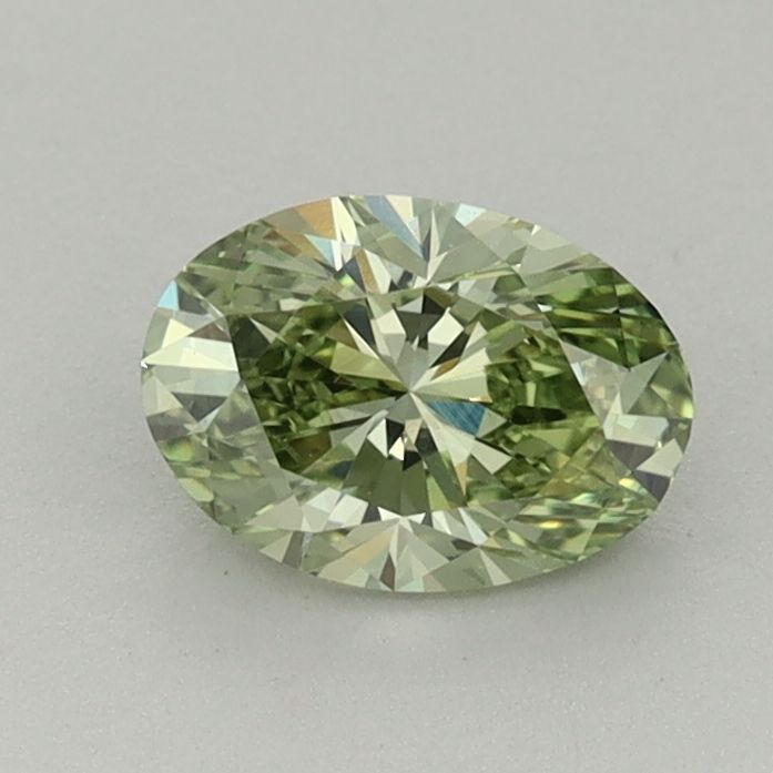 0.76 CT Fancy Vivid Green OVAL