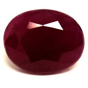 Rubin 5,58 ct, czerwony, szlif owalny
