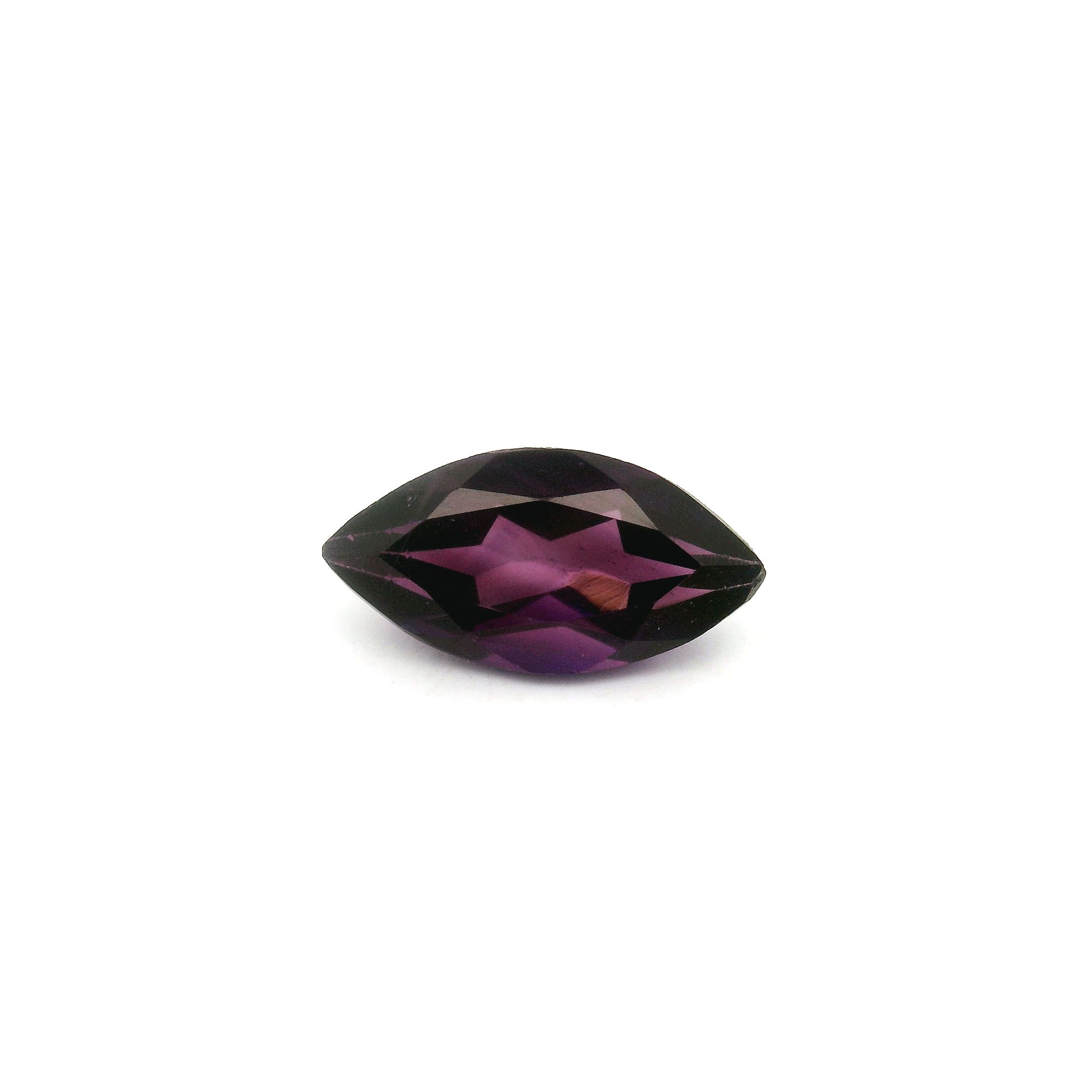 Ametyst 1,12 ct, purpurowy, szlif markiza