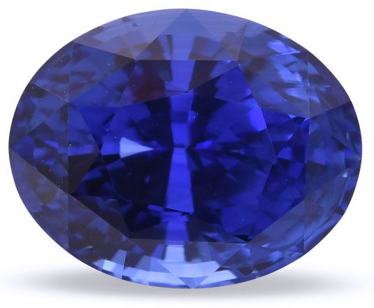 Szafir 7,28 ct, niebieski, szlif owalny